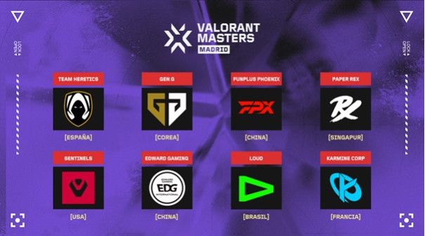 teams clasificados valorant masters