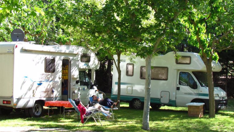 ep archivo caravanas en un camping ep archivo caravanas en un camping