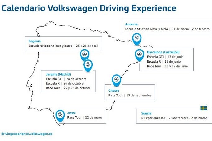 ep calendario del volkswagen driving experience 2020