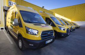 ep dhl express incorpora 46 furgonetas electricas ford e transit a su flota de ultima milla en