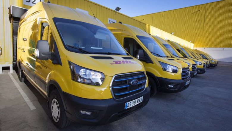 ep dhl express incorpora 46 furgonetas electricas ford e transit a su flota de ultima milla en ep dhl express incorpora 46 furgonetas electricas ford e transit a su flota de ultima milla en