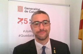 ep el conseller de accion exterior de la generalitat bernat sole en su comparecencia telematica en
