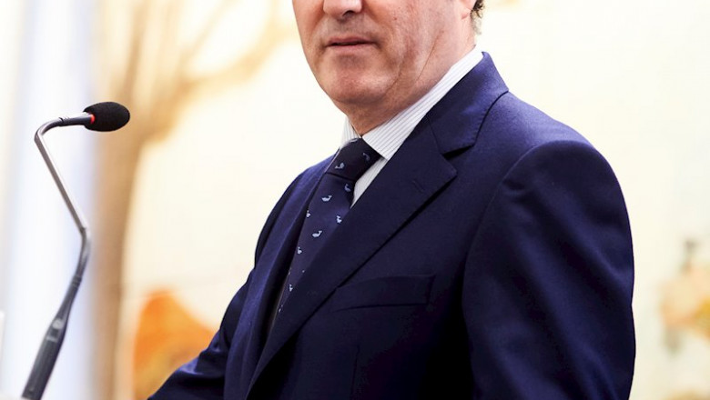 El presidente de la patronal CEOE, Antonio Garamendi, participa en el Foro Económico de ‘El Diario Montañés’, en el Hotel Bahía de Santander (Cantabria, España), a 5 de marzo de 2020. Imagen de archivo | Juan Manuel Serrano Arce - Europa Press - Archivo ep el presidente de la patronal ceoe antonio garamendi participa en el foro economico de el diario 20200427101716
