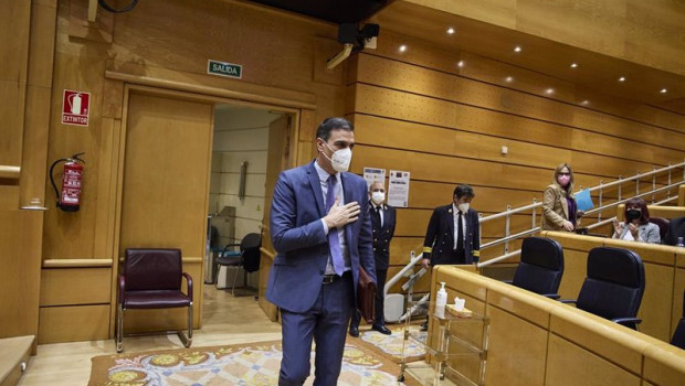 ep el presidente del gobierno pedro sanchez a su llegada a una sesion de control en el senado a 21