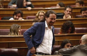 ep el secretario general de podemos pablo iglesias durante la sesion constitutiva de la nueva camara