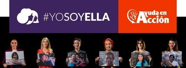 Famosos participantes en la campaña 'Yo soy ella' de Ayuda en Acción para reivindicar la historia de mujeres anónimas "inspiradoras". | AYUDA EN ACCIÓN ep famosos participantes en la campana yo soy ella de ayuda en accion para reivindicar la historia