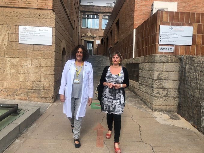 ep la consellera de salud alba verges se reune con la gerente del hospital sant pau de barcelona