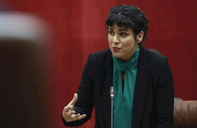 ep la lider del grupo parlamentario adelante andalucia teresa rodriguez durante su turno en la