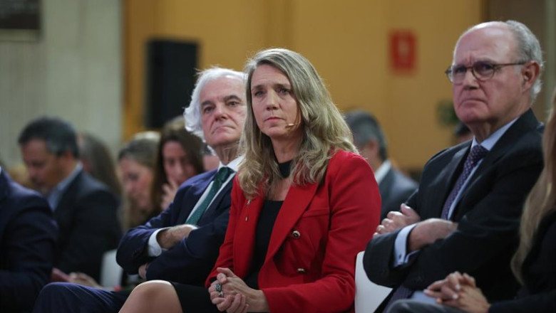 La presidenta de CEPYME, Ángela de Miguel, durante la presentación de la IX edición de CEPYME500, en el Palacio de la Bolsa de Madrid, a 12 de noviembre de 2025, en Madrid (España). | Alejandro Martínez Vélez - Europa Press ep la presidenta de cepyme angela de miguel durante la presentacion de la ix edicion de cepyme500 en
