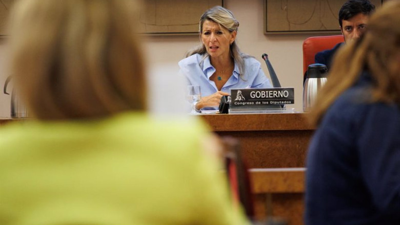 ep la vicepresidenta segunda y ministra de trabajo y economia social yolanda diaz en el congreso de ep la vicepresidenta segunda y ministra de trabajo y economia social yolanda diaz en el congreso de