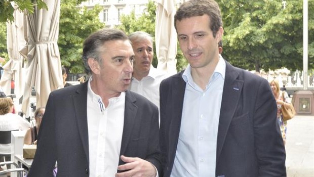 Pablo Casado y Luis María Beamonte (PP). | EUROPA PRESS ep pablo casadoluis maria beamonte pp