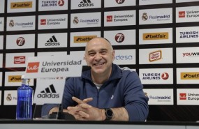 ep pablo laso entrenadorreal madridbaloncesto en ruedaprensa