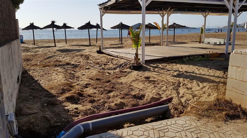 ep playas cartageneras tras las labores de limpieza gota fria