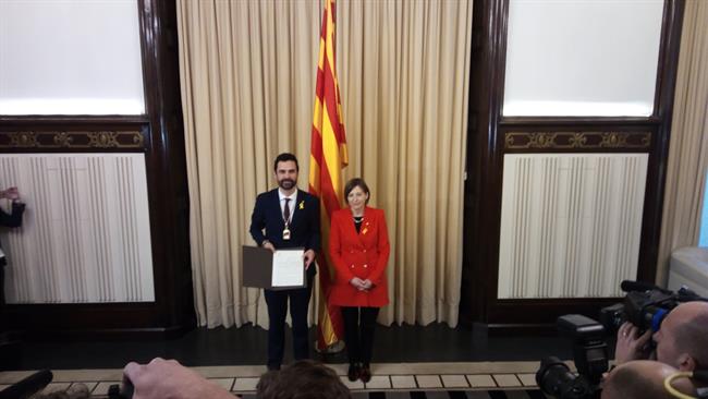 Roger Torrent y Carme Forcadell | EUROPA PRESS ep roger torrentcarme forcadell