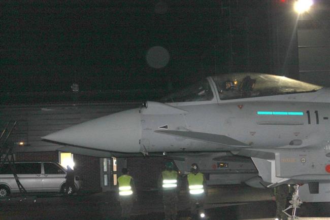Un caza Eurofighter español, en misión en el Báltico | MINISTERIO DE DEFENSA ep un caza eurofighter espanol en misionbaltico
