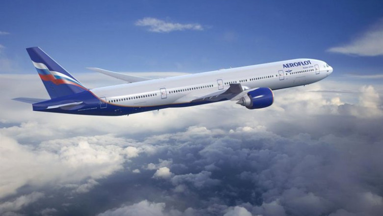 ep archivo   avion de la compania aerea rusa aeroflot