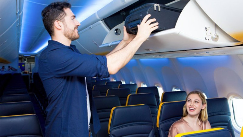 ep archivo equipaje de mano a bordo de un avion de ryanair ep archivo equipaje de mano a bordo de un avion de ryanair