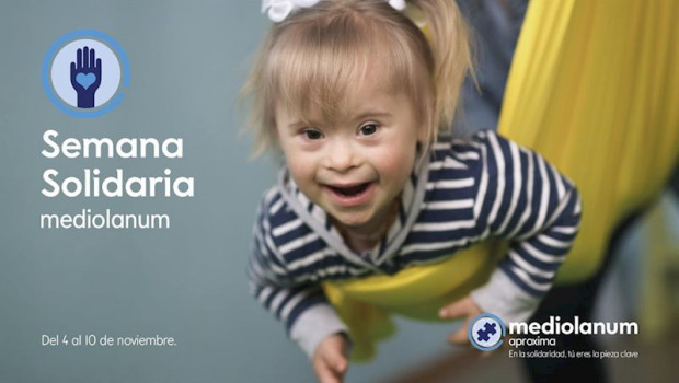 Cartel de la II Semana Solidaria de Mediolanum Aproxima, el proyecto solidario de Banco Mediolanum, en su segunda edición, de 2019 | BANCO MEDIOLANUM ep cartel de la ii semana solidaria de mediolanum aproxima el proyecto solidario de banco mediolanum