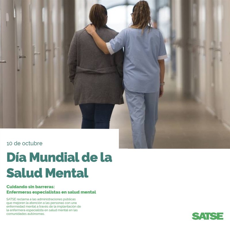 ep cartel elaborado por satse con motivo del dia mundial de la salud mental
