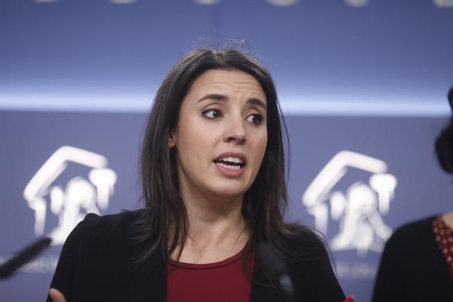 Declaraciones de la portavoz de Unidos Podemos en el Congreso, Irene Montero | EUROPA PRESS ep declaracionesla portavozunidosencongreso irene montero