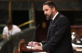 ep el presidente de vox santiago abascal interviene en la sesion de control al gobierno en funciones