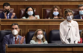 ep el presidente del gobierno pedro sanchez la vicepresidenta primera y ministra de asuntos