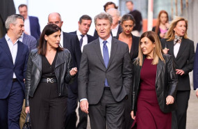 ep el presidente del partido popular alberto nunez fejioo y la presidenta de cantabria maria jose