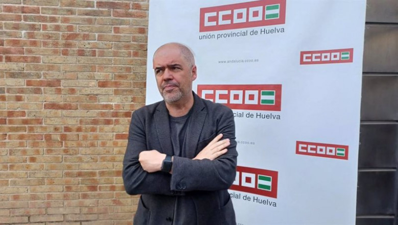 ep el secretario confederal de ccoo unai sordo este lunes en huelva