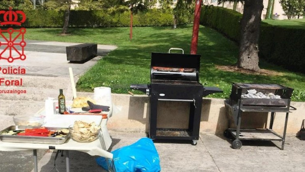 ep imagen de una barbacoa por la que hn sido denunciadas cinco personas en navarra durante el estado