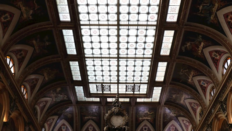 Interior del edificio de la Bolsa de Madrid en la jornada del día 28 de febrero. | Marta Fernández Jara - Europa Press ep interior del edificio de la bolsa de madrid en la jornada del dia 28 de febrero 20200316092907