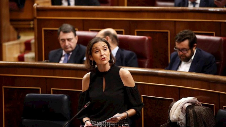 La ministra de Industria, Comercio y Turismo, Reyes Maroto, en el Congreso | EUROPA PRESS ep la ministra de industria comercio y turismo reyes maroto en el congreso