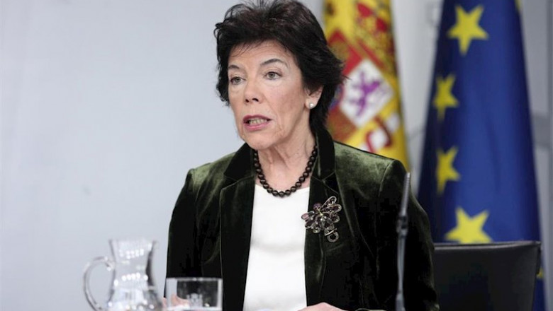 La ministra Portavoz, Isabel Celaá, durante su comparecencia tras la reunión del Consejo de Ministros en Moncloa | Eduardo Parra - Europa Press ep la ministra portavoz isabel celaa durante su comparecencia tras la reunion del consejo de