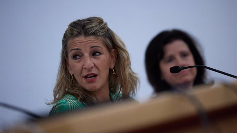 ep la vicepresidenta segunda yolanda diaz participa en las jornadas comision social de juezas y ep la vicepresidenta segunda yolanda diaz participa en las jornadas comision social de juezas y