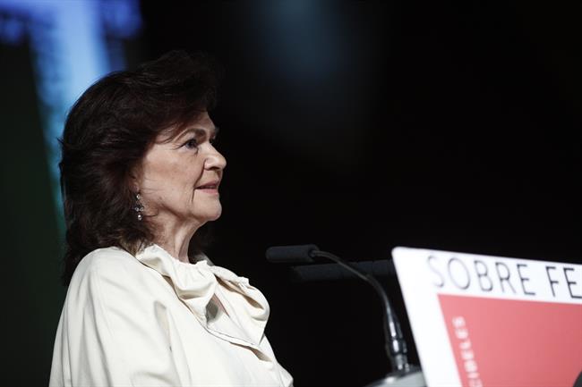 ep la vicepresidentagobierno carmen calvo inaugurai encuentro feminismo