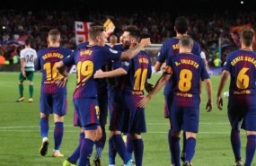 ep leo messi lucas digne iniesta denis suarez barcelona eibar