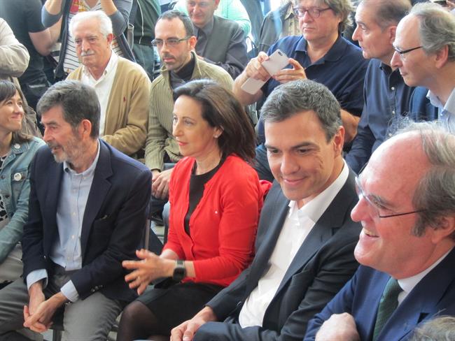 Margarita Robles, Pedro Sánchez, Ángel Gabilondo (PSOE) | EUROPA PRESS - Archivo ep margarita robles pedro sanchez angel gabilondo psoe