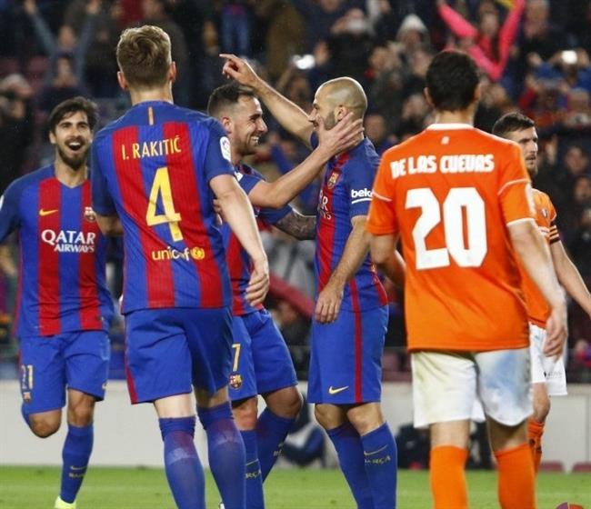 ep mascherano celebraprimer golfc barcelonasiete temporadas