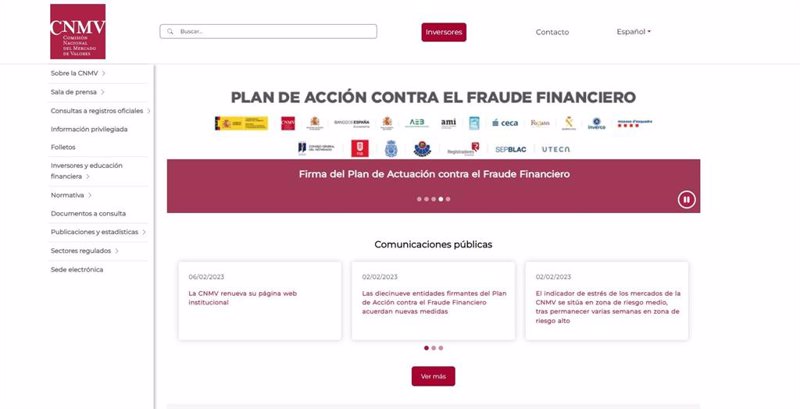 ep nueva pagina web de la cnmv ep nueva pagina web de la cnmv