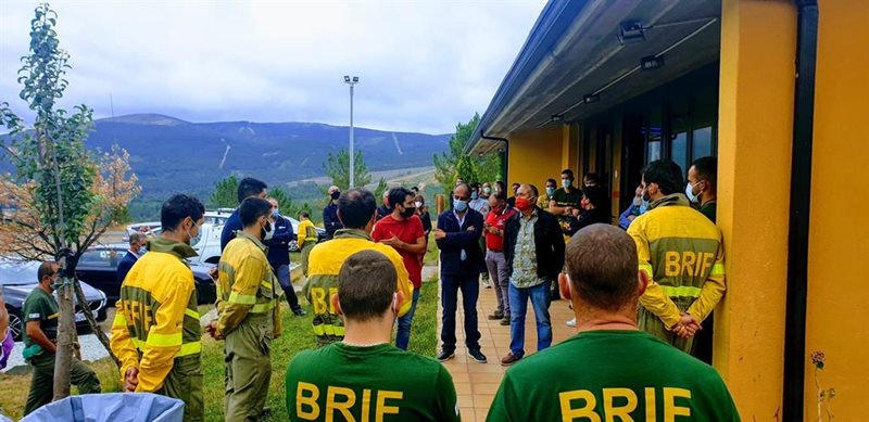 Pepe Álvarez (UGT) visita una base de las BRIF en Ourense | REMITIDA UGT ep pepe alvarez ugt visita una base de las brif en ourense