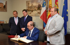 ep reunion a dos bandas en molina de aragon entre los presidentes de castilla-la mancha y aragon