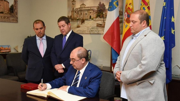 ep reunion a dos bandas en molina de aragon entre los presidentes de castilla-la mancha y aragon