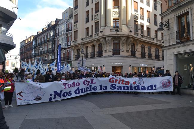 Valladolid.- Manifestación en defensa de la Sanidad pública | EUROPA PRESS ep valladolid- manifestaciondefensala sanidad publica
