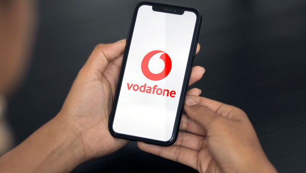 dl vodafone group plc ftse 100 통신 서비스 제공업체 통신 서비스 로고