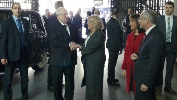 ep alcaldesamadrid manuela carmena conpresidenteisrael reuven rivlin