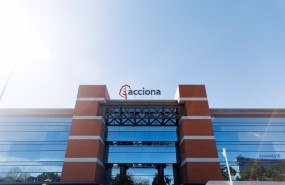 ep archivo   fachada de la sede de acciona a 13 de marzo de 2023 en madrid espana