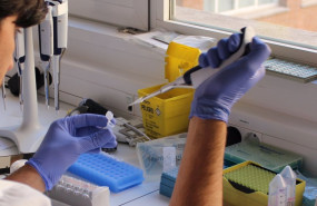ep archivo   una trabajadora de un laboratorio