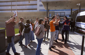 ep archivo   varias personas durante una concentracion de trabajadores de tubos reunidos el pasado