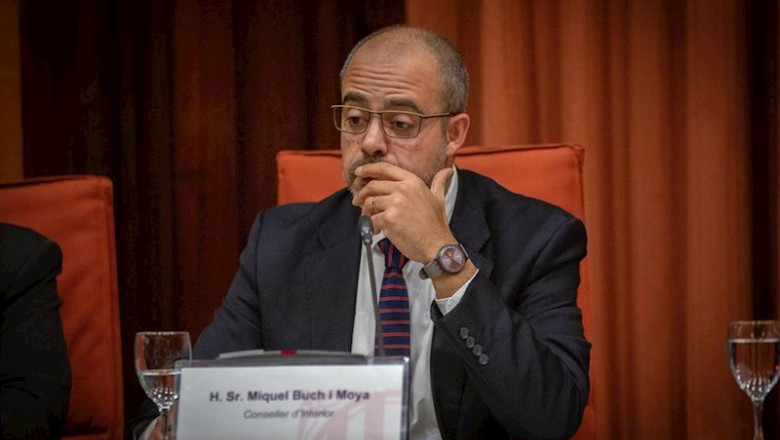 ep el conseller de interior de la generalitat miquel buch comparece en la comision de interior del