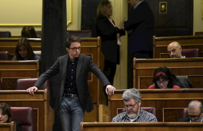 ep el diputado de mas pais inigo errejon en el congreso de los diputados en una sesion plenaria del