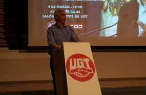 ep el exvicepresidente de bolivia alvaro garcia linera durante un acto en la sede de ugt en madrid
